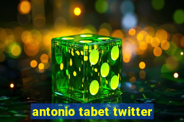 antonio tabet twitter