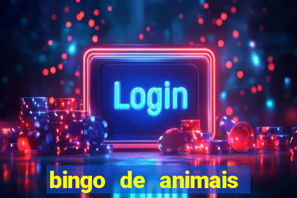 bingo de animais para educa??o infantil