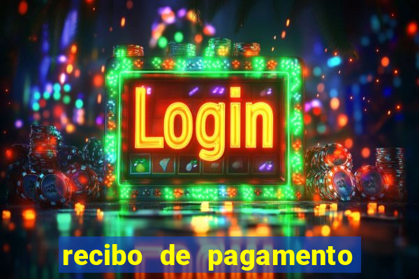 recibo de pagamento em word